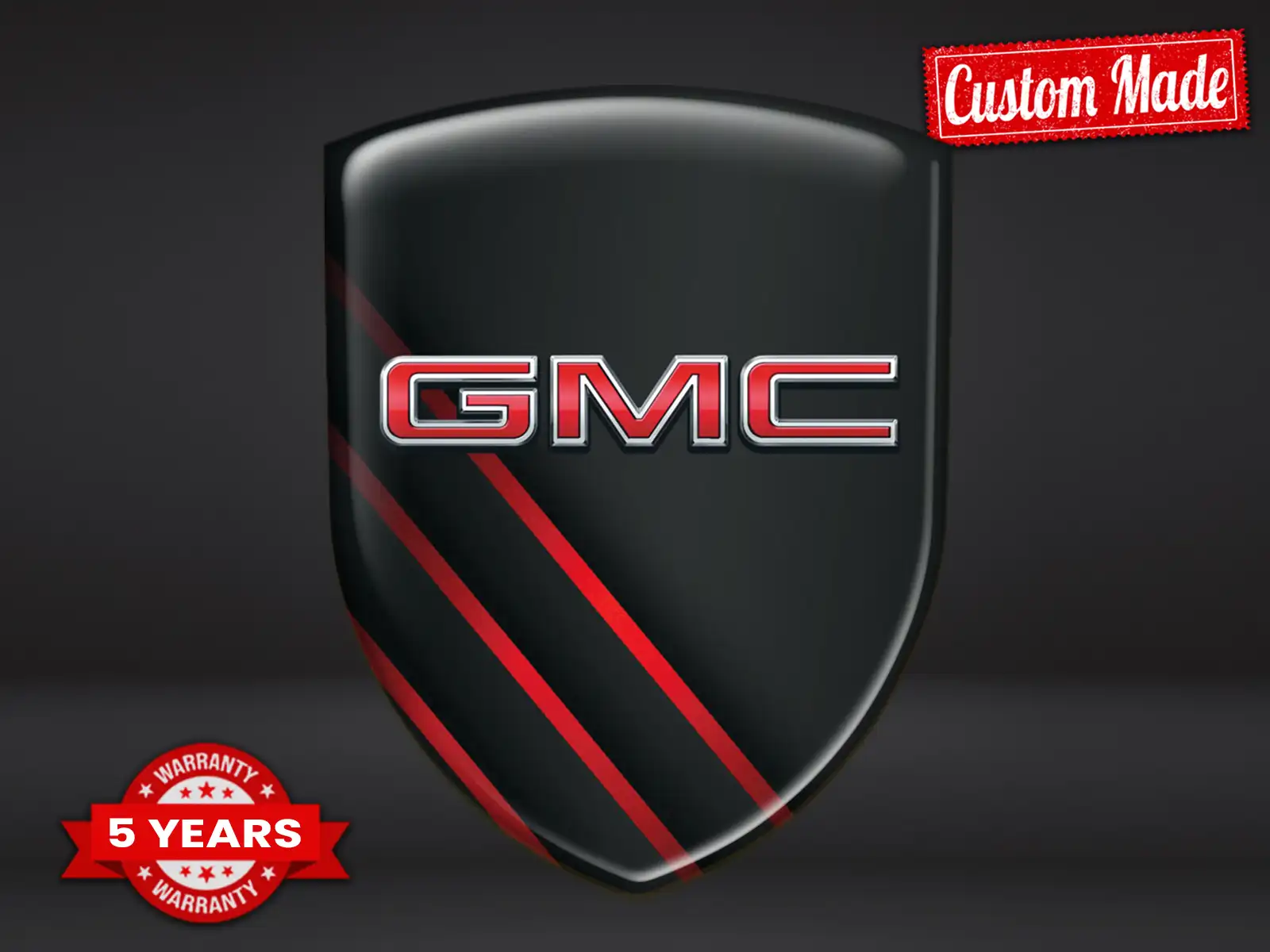GMC Individuelle Geschäfts Aufkleber Pro Max Haltbar Modern